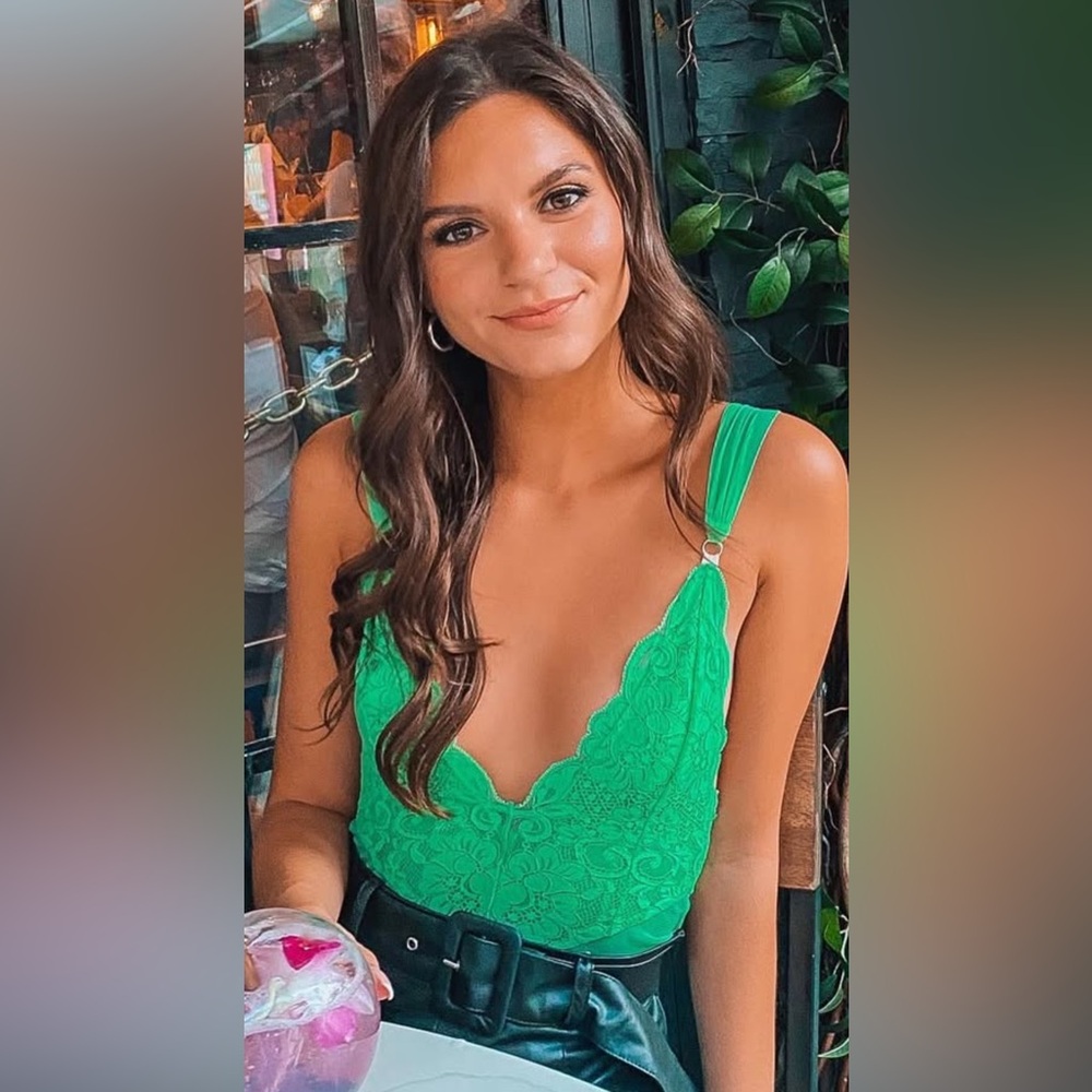 Revolve green bodysuit